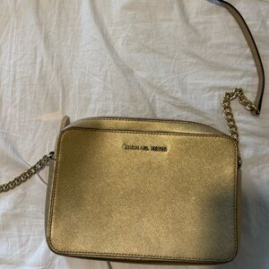 Michael Kors Gold Crossbody Bag